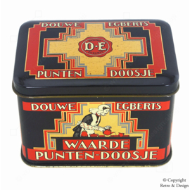 Authentique Boîte à Points Douwe Egberts : Une Pièce Iconique de Nostalgie Rétro