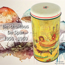 Enchanting Vintage Biscuit Tin from De SPAR with Fairy Tale Figures