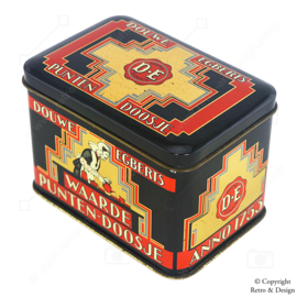 Authentique Boîte à Points Douwe Egberts : Une Pièce Iconique de Nostalgie Rétro