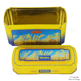 Boîte de Rangement Vintage Wasa Knäckebröd – Un Pièce Intemporelle de l’Histoire