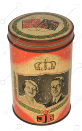 Boîte de biscottes à l'occasion des fiançailles entre Juliana et Bernard, Heidelberg 1936