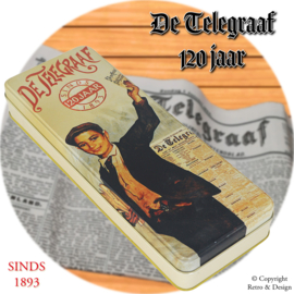 Lata de Aniversario de De Telegraaf: Un Recuerdo Tangible de 120 Años de Historia