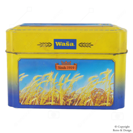 Boîte de Rangement Vintage Wasa Knäckebröd – Un Pièce Intemporelle de l’Histoire