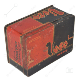 Lata de puros vintage VERO 50 Staartjes Amarillo Nº 2120