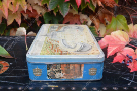 Vintage tin with image of St. Peter's Square - Vatican City on the occasion of the installation of Pope John Pius XII.