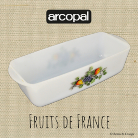 Plat à four ou cocotte oblongue Arcopal Fruit de France, moule à cake