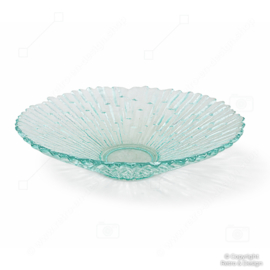 Vintage Pressed Glass Bowl – Pavel Pánek Style – Sklo Union Libochovice – Ø 19 cm