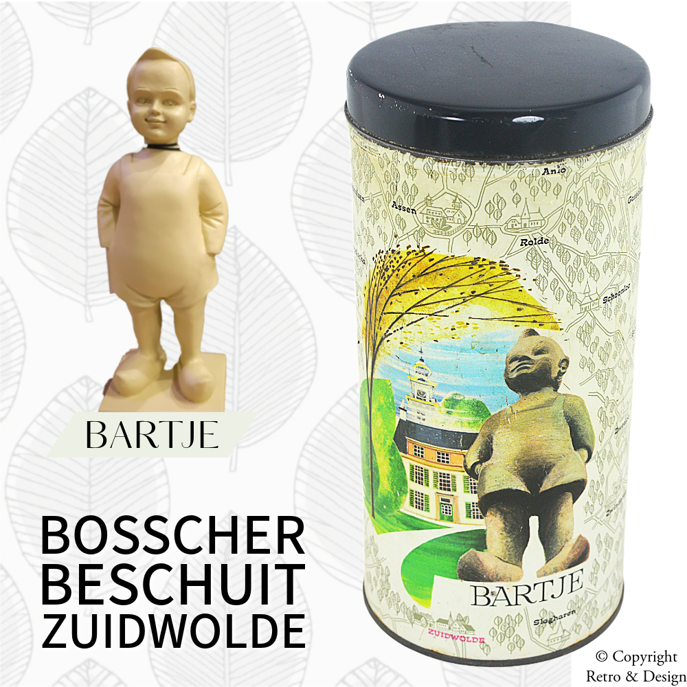 Lata Vintage de Beschuit con Bartje — Un sabor a la nostalgia de Drenthe en lata clásica