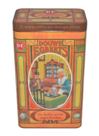 Set of two Douwe Egberts coffee tins