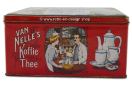 Nostalgische blikken trommel. Van Nelle’s Stoom Koffiebranderij en Theehandel