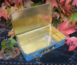 Vintage tin with image of St. Peter's Square - Vatican City on the occasion of the installation of Pope John Pius XII.