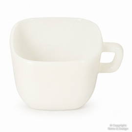 Vintage Arcopal France Opale blanco brillante taza de sopa