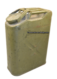 Vintage legergroene US Jerrycan 20 liter