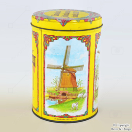 Boîte de Jodenkoeken Nostalgique de Davelaar avec des Moulins à Vent d'Alkmaar : Un Morceau de la Tradition Pâtissière Néerlandaise