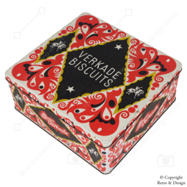 Square Vintage Store Tin for Mixed Biscuits by the Girls of Verkade