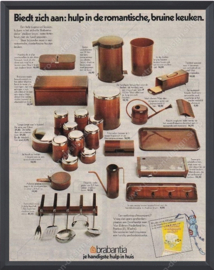 Juego vintage de latas de Brabantia en "Shadow Brown"