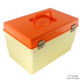 Vintage Curver Sewing Box from the 1970s: Stylish Storage Solution