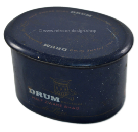 Vintage blikken tabak trommel voor DRUM shag, 1970