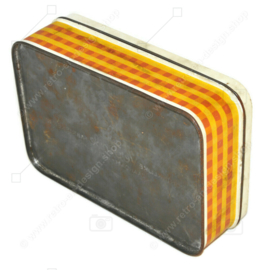 Rectangular vintage tin with separate lid for "Verkade" Langetjes