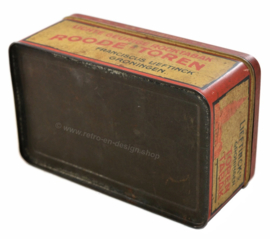 Vintage Blechdose in Rot, Schwarz & Weiß für LIEFTINCK'S Groninger Tooren Tabak