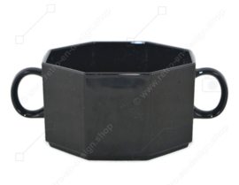 Soup bowl by Arcoroc France, Octime black Ø 10 cm