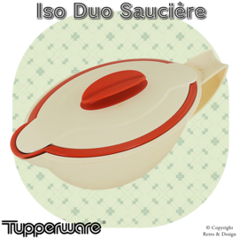 Bol à Sauce Iso Duo ou Saucière Tupperware – Marron Clair et Blanc Ivoire
