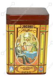 Vintage Jacobs Kaffee coffee tin with nostalgic images