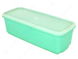 Vintage Tupperware celery container, vegetable box, bread box, storage box in jade colour - Easy Crisp