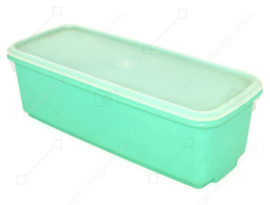 Vintage Tupperware Selleriebehälter, Gemüsebox, Brotbox, Aufbewahrungsbox in Jadefarbe - Easy Crisp