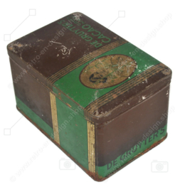 Vintage tin for green brand (Groenmerk) cocoa made by De Gruyter