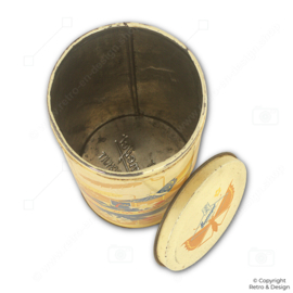 Vintage Hooimeijer Biscuit Tin “Puurt wat duurt” – Nostalgic 1950s Collectible