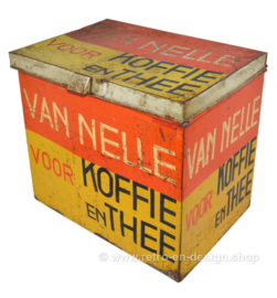 Lata de tienda grande para café y té de la marca "Van Nelle", Rotterdam