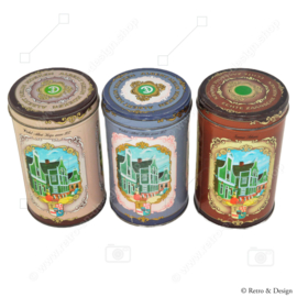 Set of three vintage tins for Zaanse Koeken made by Albert Heijn