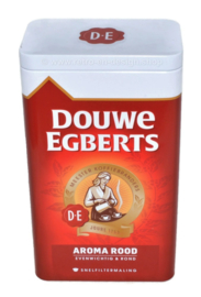 Set of two Douwe Egberts coffee tins
