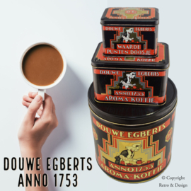 🌟 Espléndido Conjunto de Latas Vintage Douwe Egberts: Abraza la Nostalgia y el Sabor 🌟