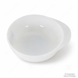 Vintage JAJ Milk Glass Dessert Bowls – Set of 6 – Red Rose Design – 1960s/70s