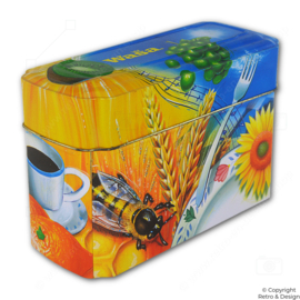 Wasa knäckebröd bewaarblik – kleurrijk vintage (1985–1999)