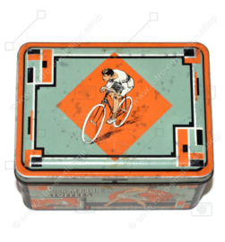 Lata vintage rectangular para toffees de Van Melle "Olympic Games 1928"