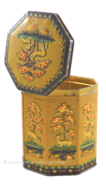 Vintage biscuit tin by Peek Freans London England with deer and trees