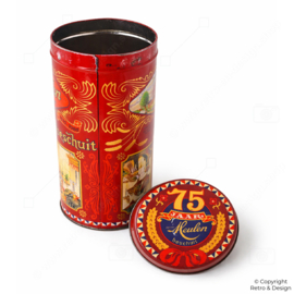 Vintage jubileumblik Van der Meulen Friesche Tafelbeschuit – 75 jaar (1985)