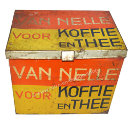 Large Shop Tin for Coffee and Tea bij the "Van Nelle" brand, Rotterdam