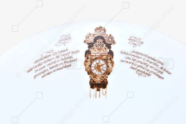 Set of six breakfast plates as an addition of the well-known Nutroma - Mitterteich Clock tableware