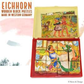 "Puzzle de Cuentos de Hadas Vintage de Madera Eichhorn: Un Juguete Encantador del Pasado"