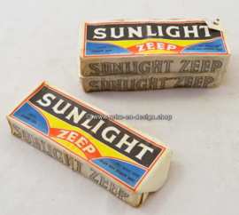 Vintage dubbelblok Sunlight Zeep 1900/1950