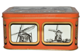Vintage Blechdose für Spekula von S.R.V. Milchservice mit Bildern von Mühlen