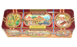 Vintage tin for gingerbread made by Klinkhamer, Groningen, with nostalgic images