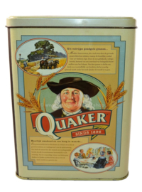 Vintage Blechdose für Quaker oatmeal