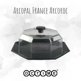 Arcoroc France Octime vintage Kaasstolp of Taartplateau