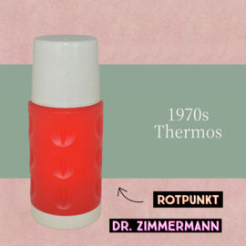 Vintage red 70s Rotpunkt Dr. Zimmermann thermos, West Germany