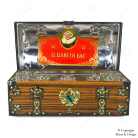 "Vintage Cigar Tin Presented as Artistic Treasure Chest by Elisabeth Bas"